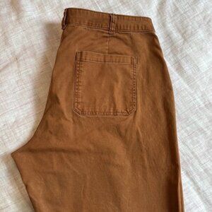 Old Navy Women's High-Waisted Cropped Wide-Leg Pant, Copper Penny